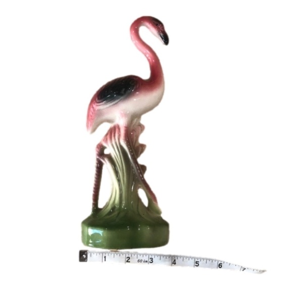 VINTAGE 1950s Midcentury Floridian Pink Flamingo Figurine - Picture 9 of 17
